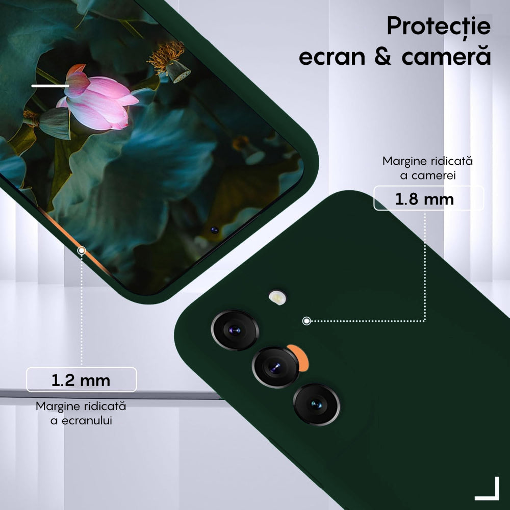 Husa Soft Silicone - Samsung Galaxy S22 - Dark Marine Green