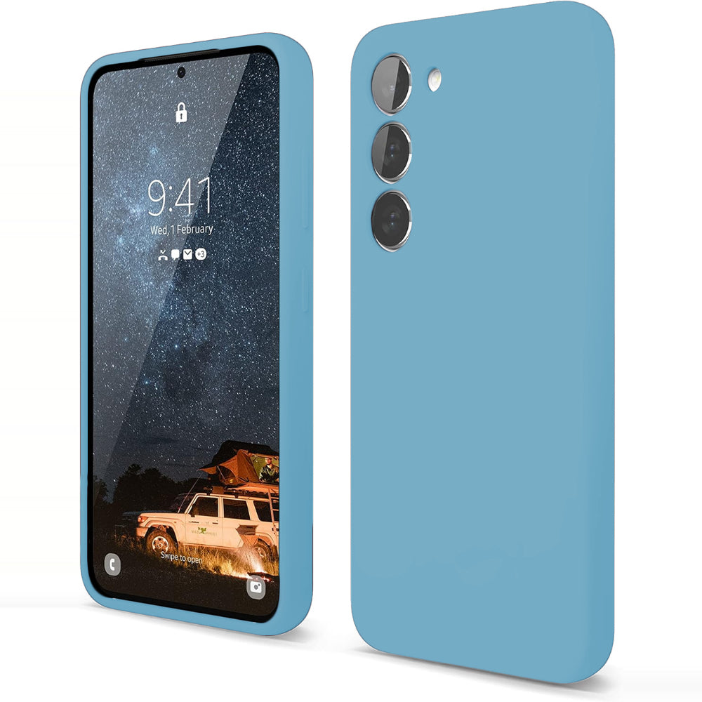 Husa Soft Silicone - Samsung Galaxy S23 Plus - Light Blue