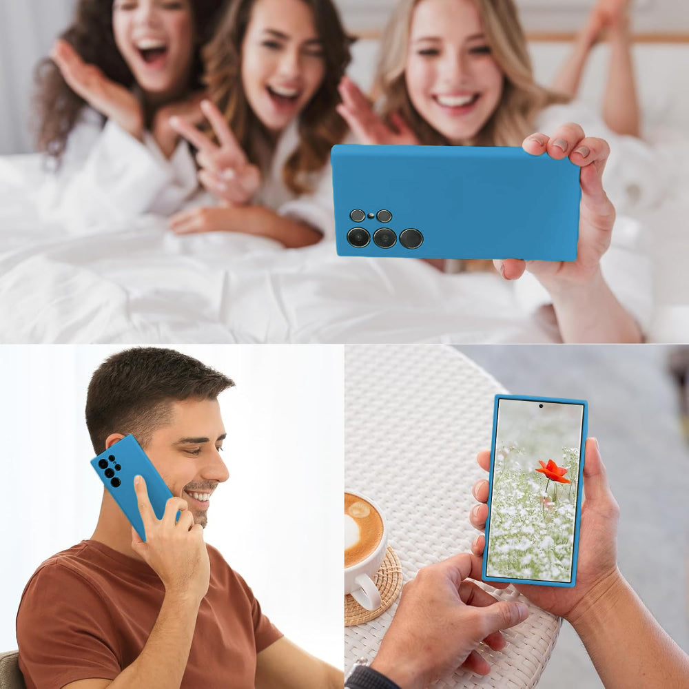 Husa Soft Silicone - Samsung Galaxy S23 Ultra - Cadet Blue