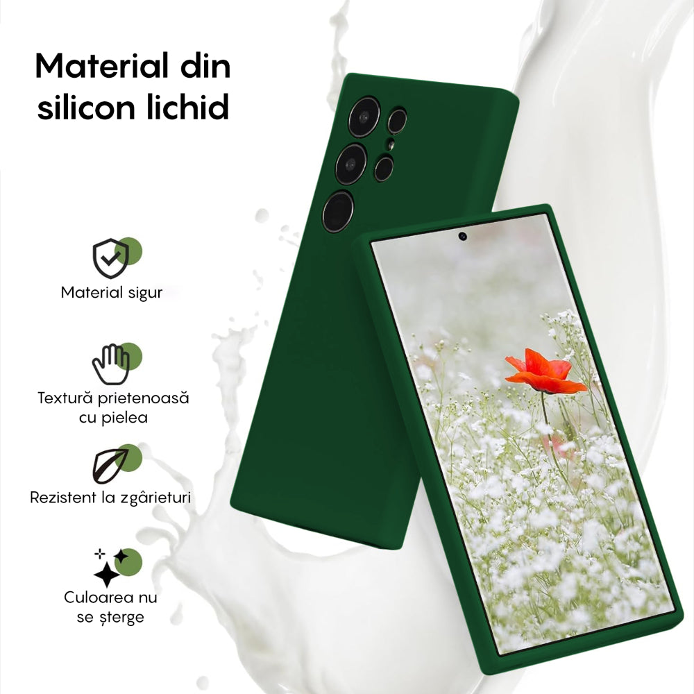 Husa Soft Silicone - Samsung Galaxy S23 Ultra - Dark Marine Green