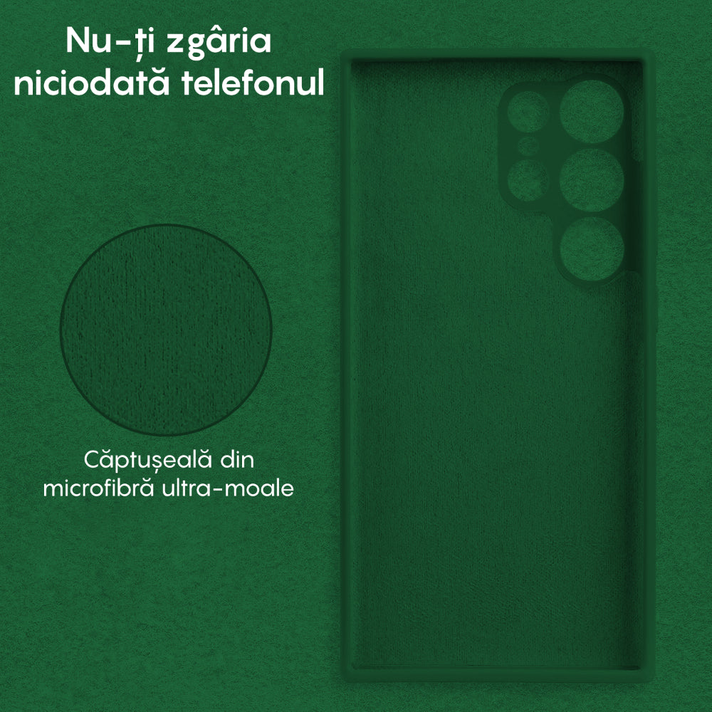 Husa Soft Silicone - Samsung Galaxy S23 Ultra - Dark Marine Green
