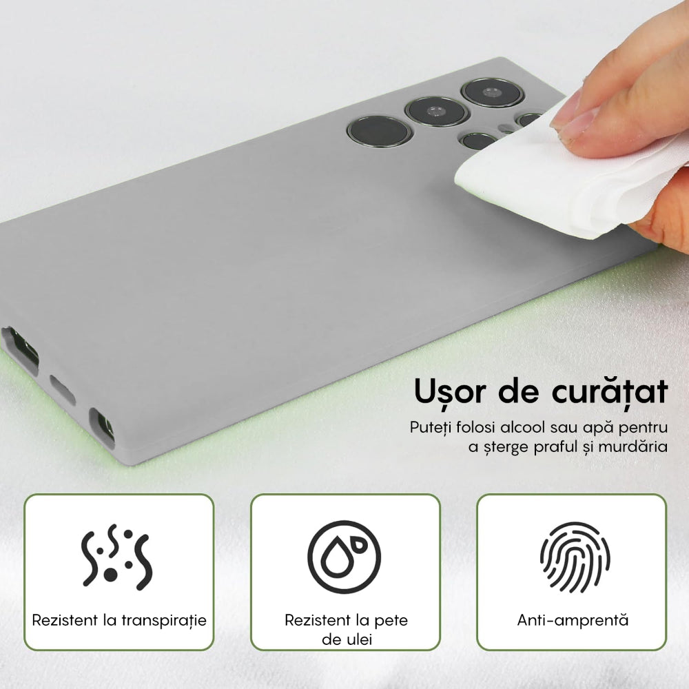 Husa Soft Silicone - Samsung Galaxy S23 Ultra - Gri
