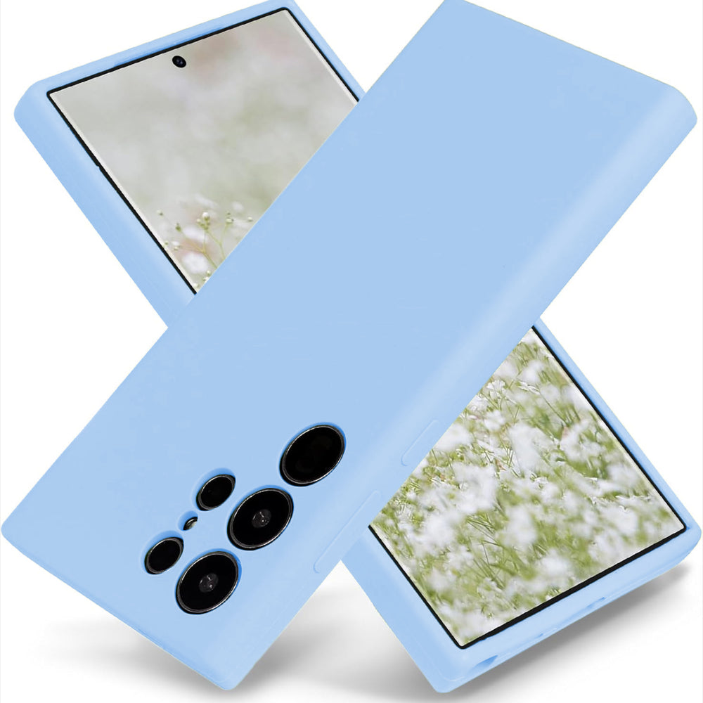 Husa Soft Silicone - Samsung Galaxy S23 Ultra - Light Blue