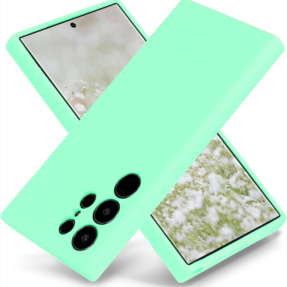 Husa Soft Silicone - Samsung Galaxy S23 Ultra - Light Green