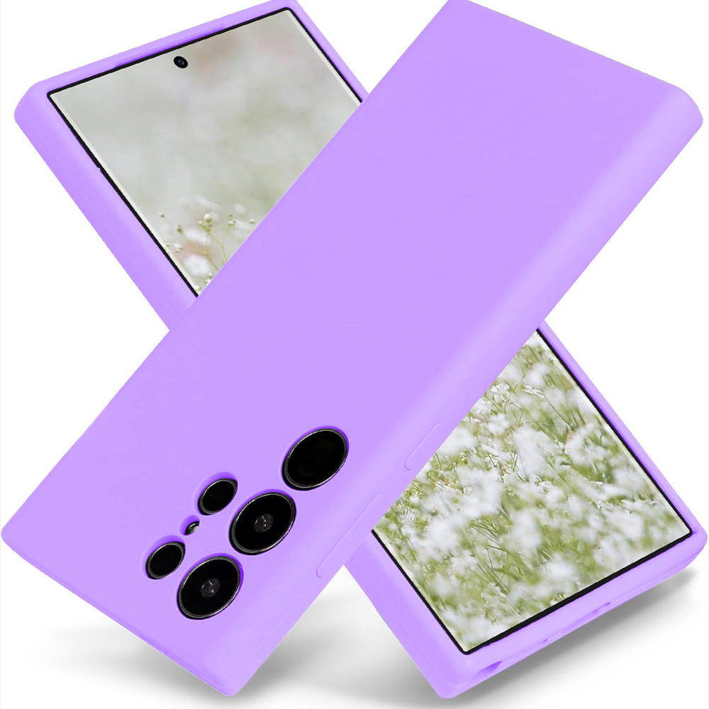 Husa Soft Silicone - Samsung Galaxy S23 Ultra - Light Purple