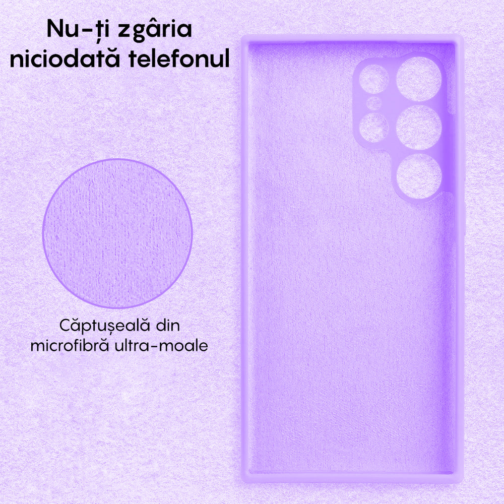 Husa Soft Silicone - Samsung Galaxy S23 Ultra - Light Purple