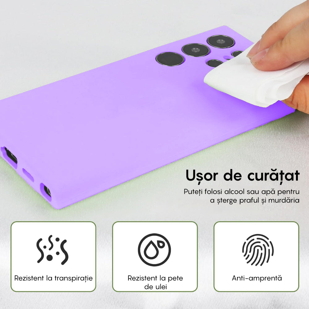 Husa Soft Silicone - Samsung Galaxy S23 Ultra - Light Purple