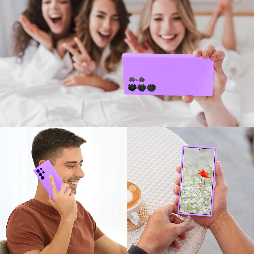 Husa Soft Silicone - Samsung Galaxy S23 Ultra - Light Purple