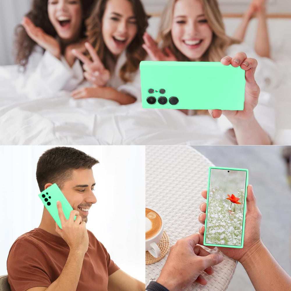 Husa Soft Silicone - Samsung Galaxy S23 Ultra - Light Green