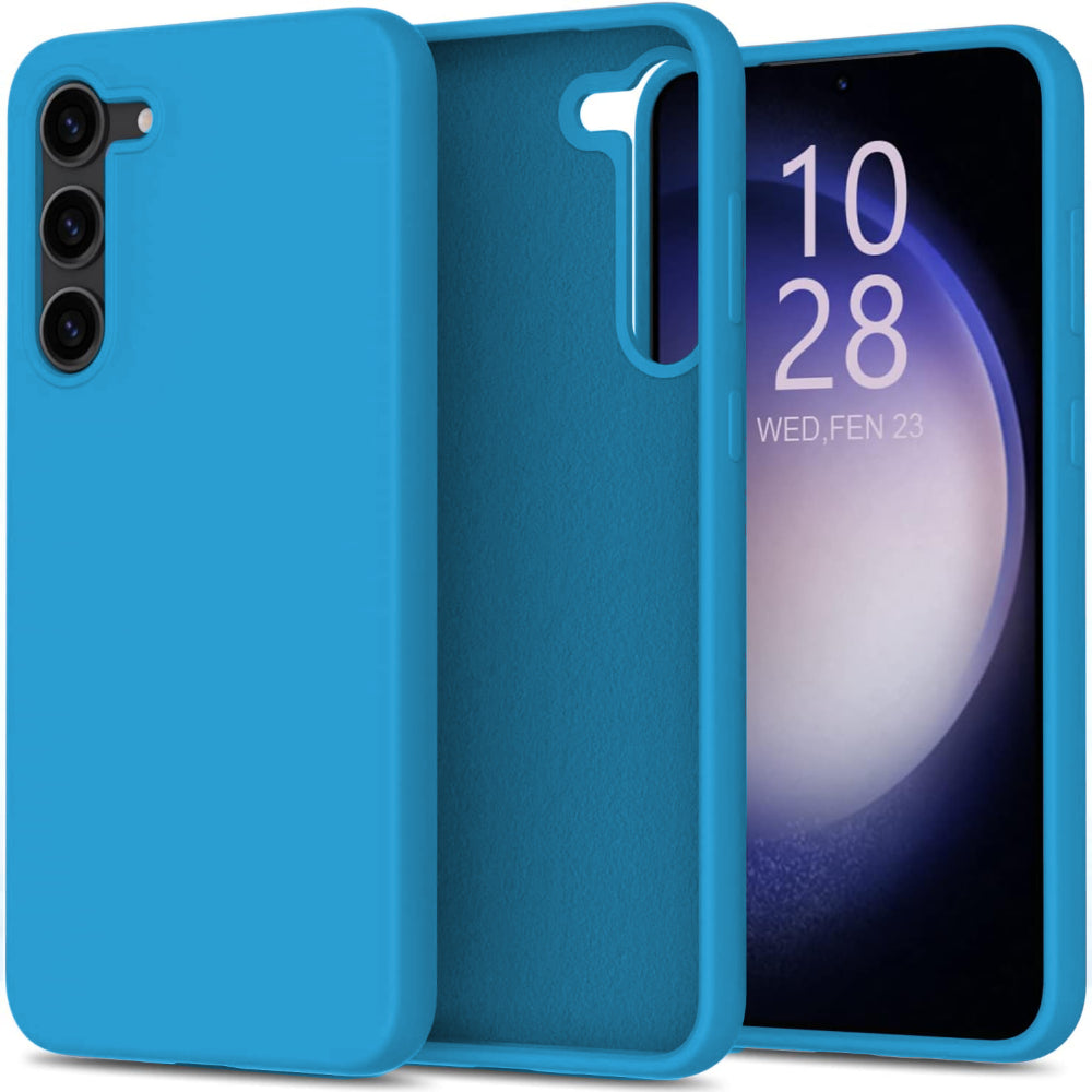 Husa Soft Silicone - Samsung Galaxy S24 Plus - Cadet Blue