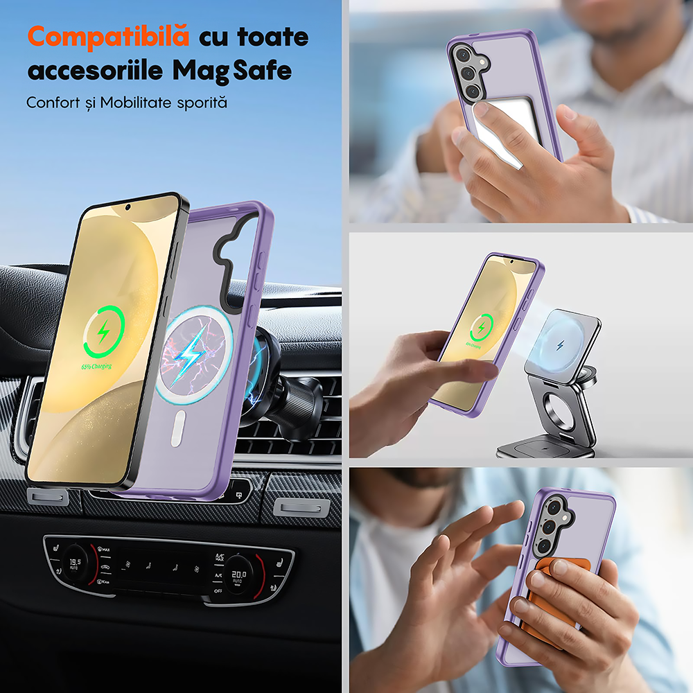 Husa MagSafe - Samsung Galaxy S24 Plus - Mov Deschis