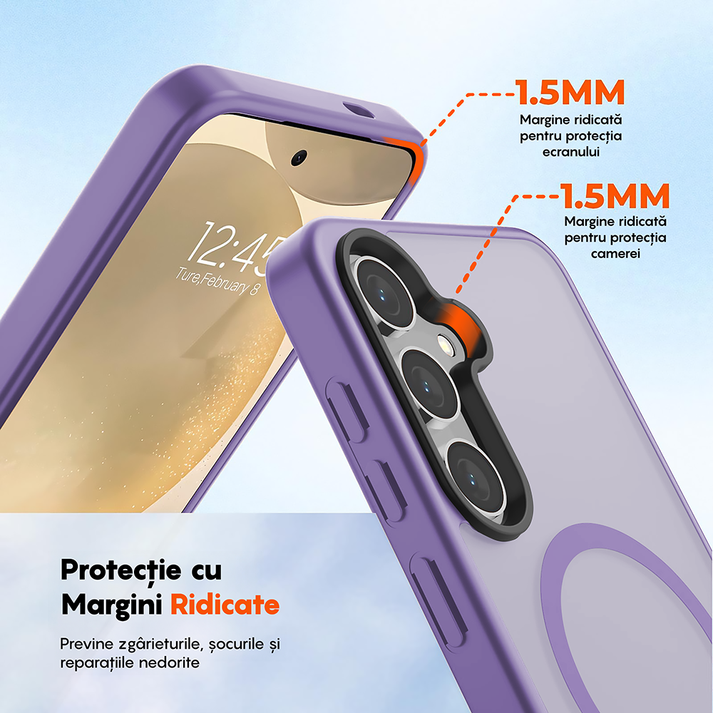 Husa MagSafe - Samsung Galaxy S24 - Mov Deschis