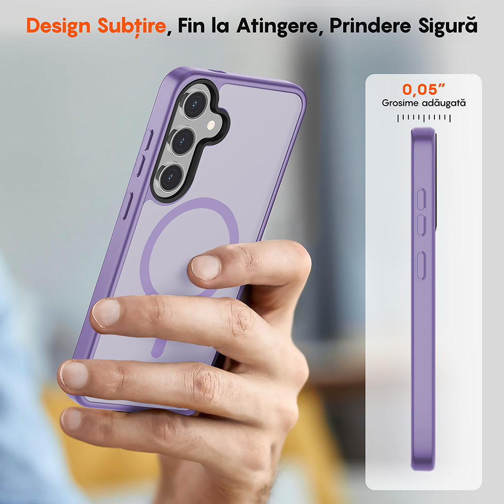 Husa MagSafe - Samsung Galaxy S24 Plus - Mov Deschis