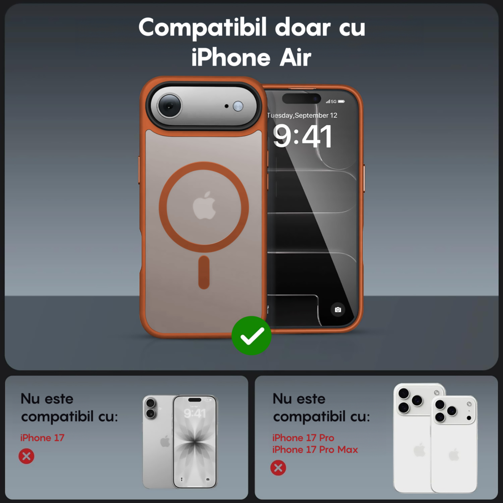 Husa MagSafe - iPhone 17 Air - Portocaliu