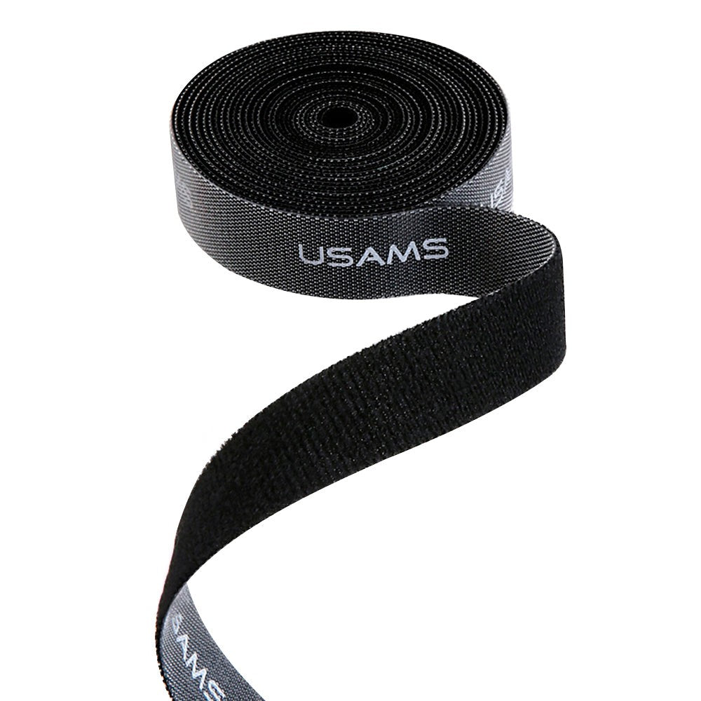 Organizator Cabluri USAMS Velcro - Black