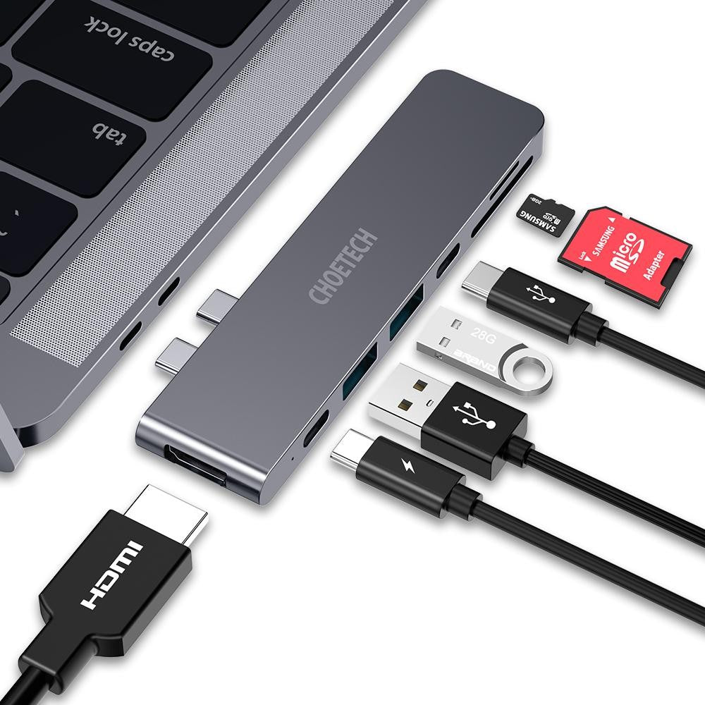 HUB Macbook Pro Choetech Type-C - Gri