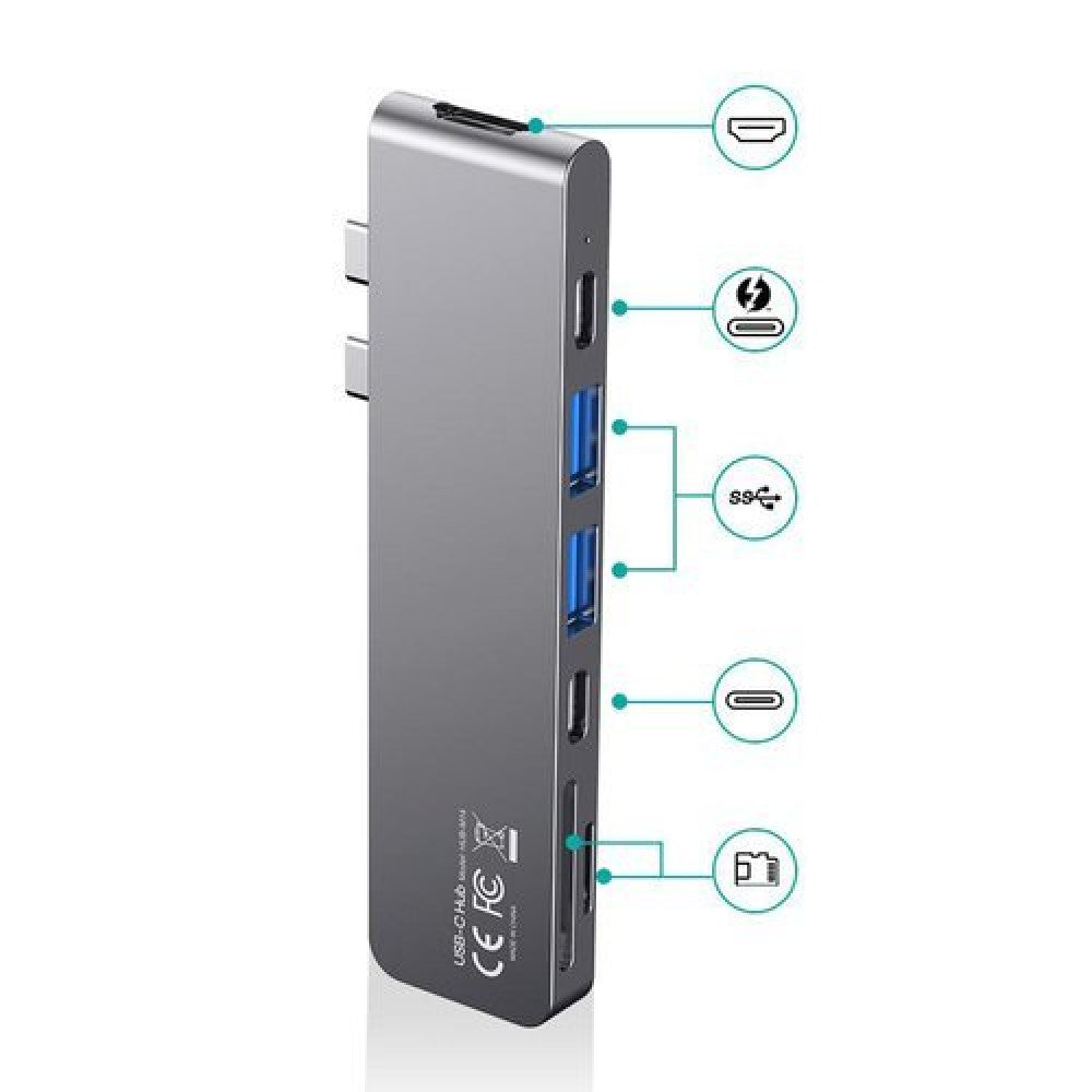 HUB Macbook Pro Choetech Type-C - Gri