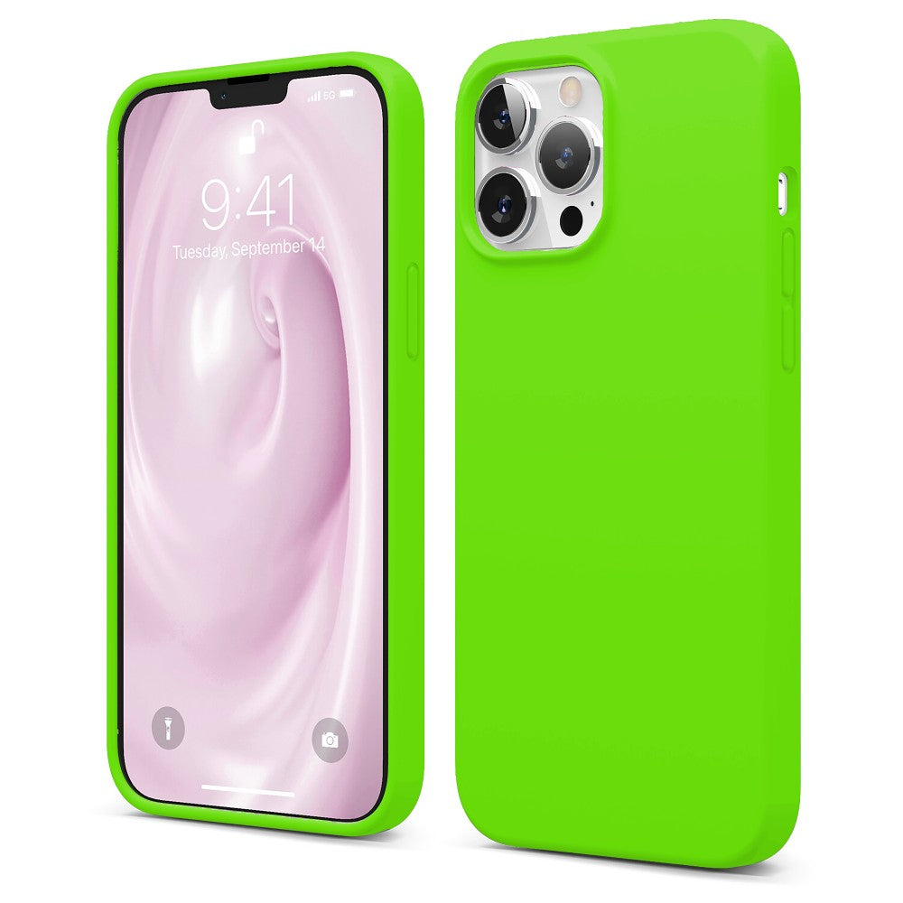 Husa Soft Silicone - iPhone 13 Pro Max - Neon Green