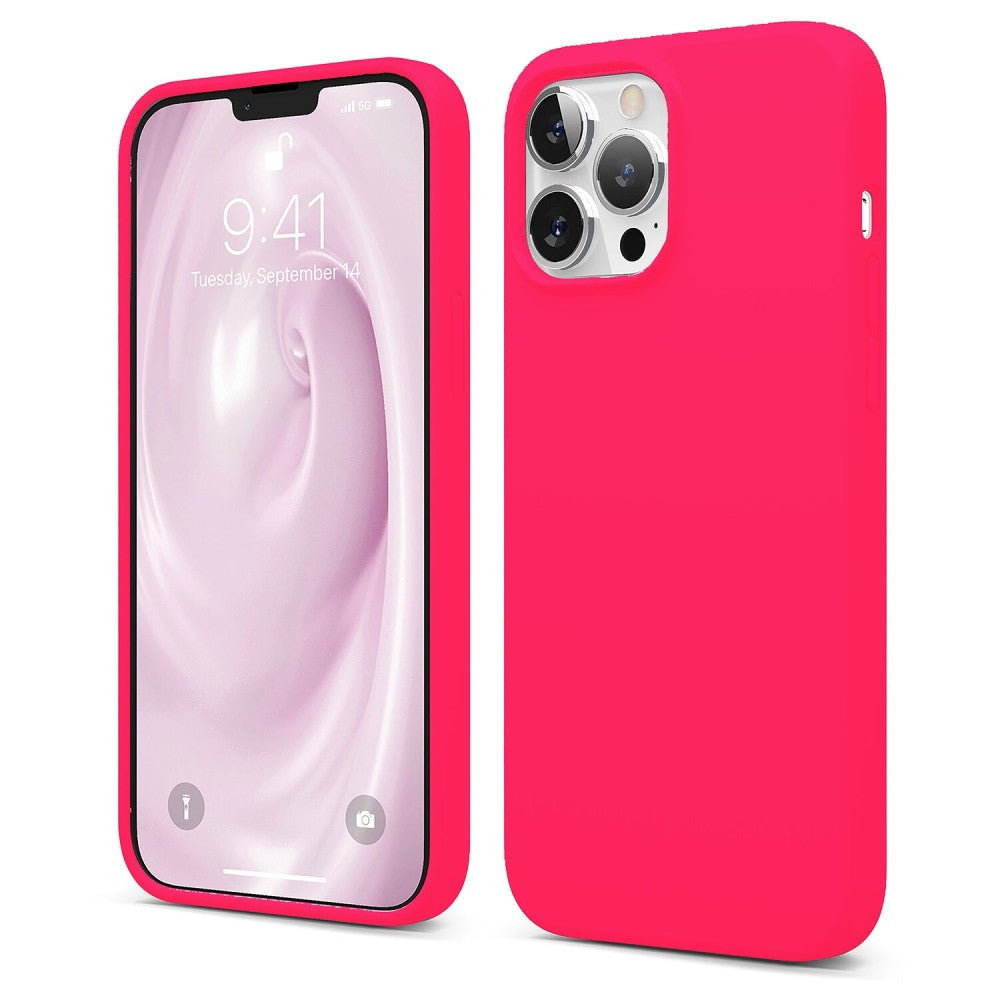 Husa Soft Silicone - iPhone 13 Pro Max - Neon Pink