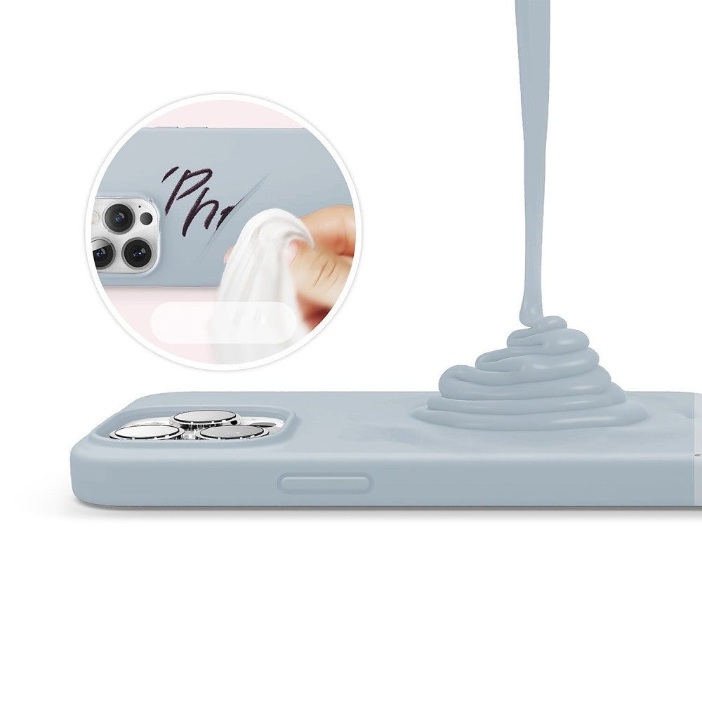 Husa Soft Silicone - iPhone 13 Pro Max - Light Gray