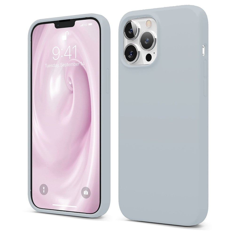 Husa Soft Silicone - iPhone 13 Pro Max - Light Gray