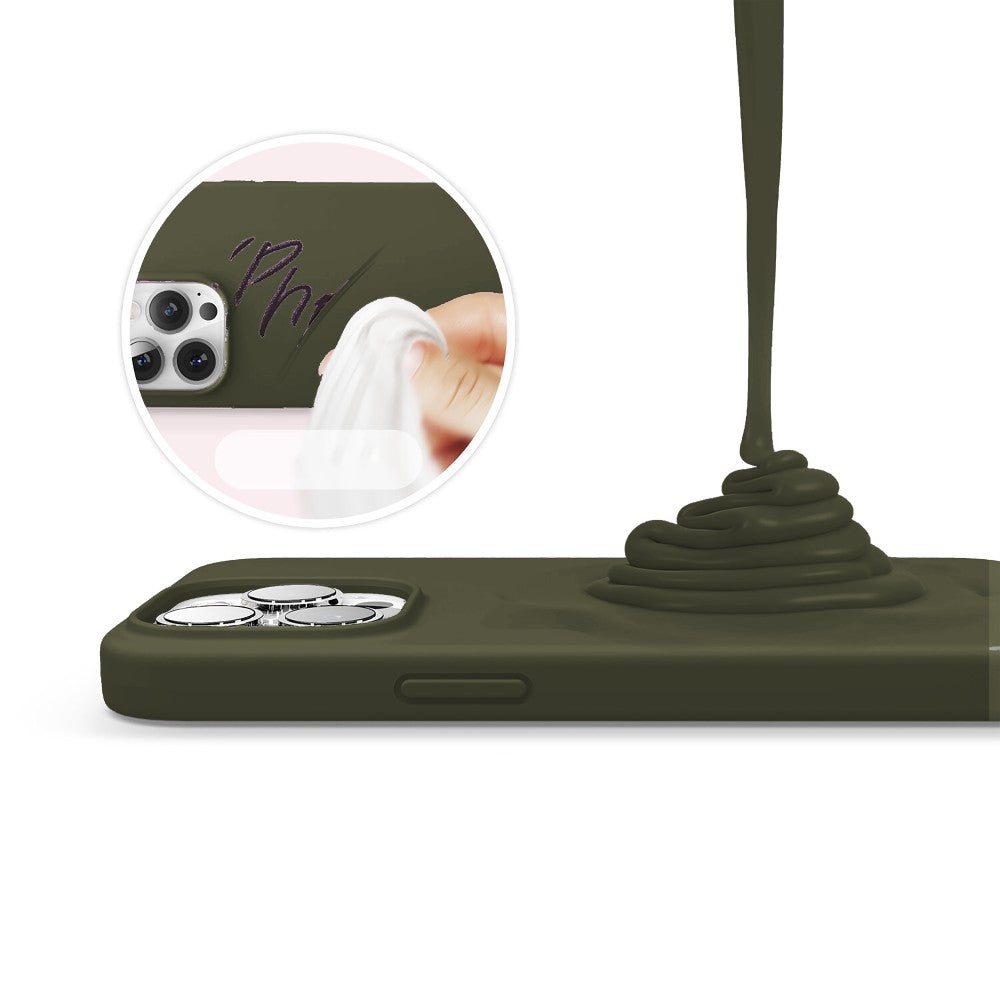 Husa Soft Silicone - iPhone 13 Pro Max - Army Green