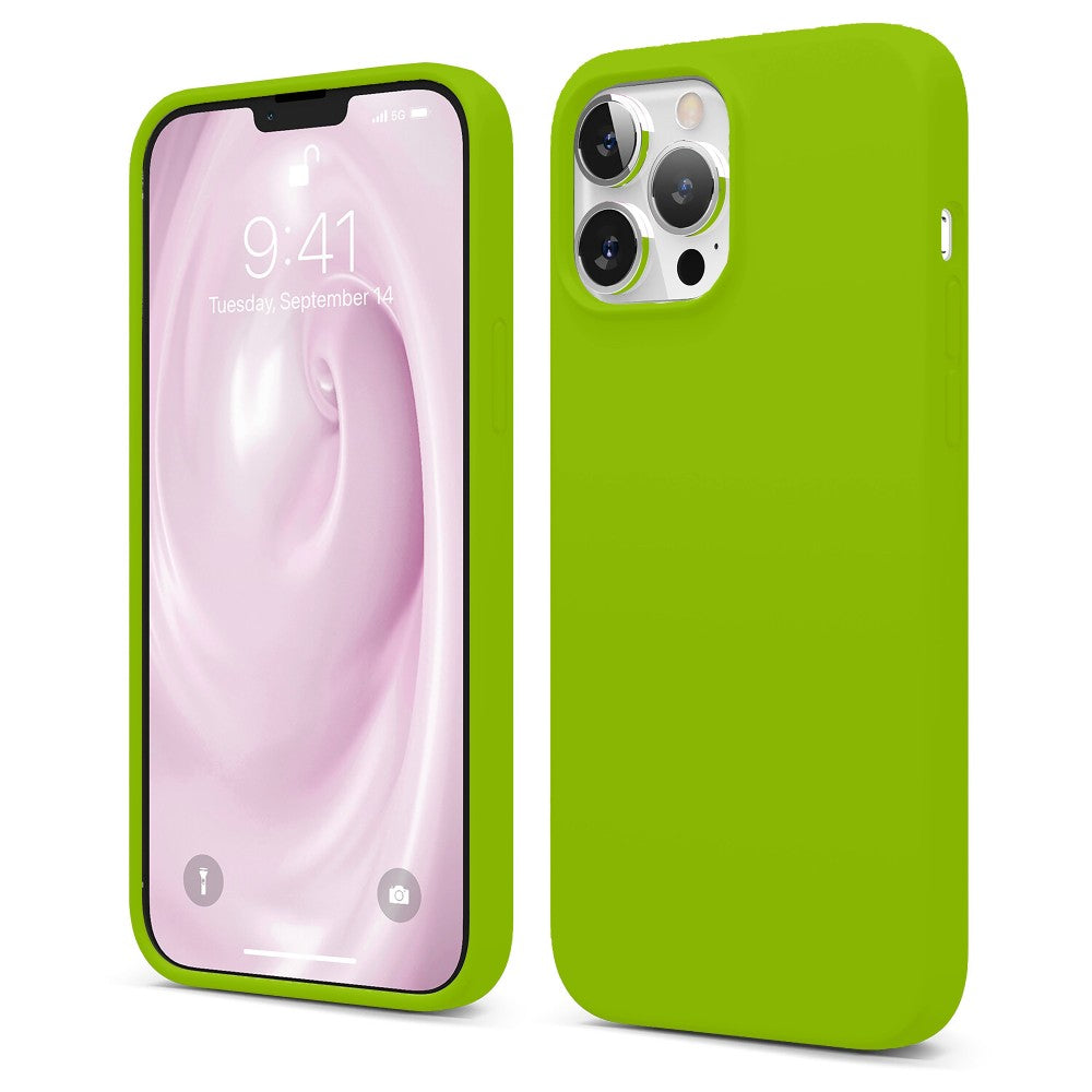 Husa Soft Silicone - iPhone 13 Pro Max - Limey Green