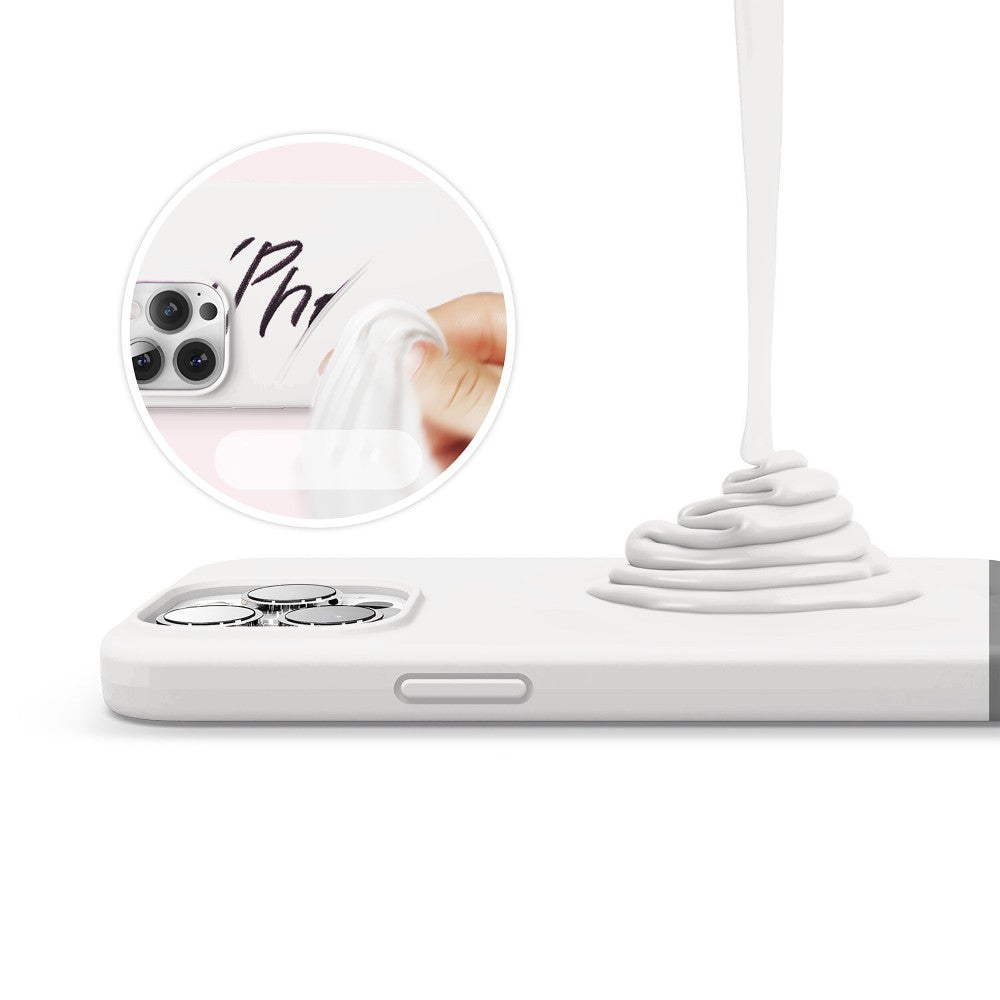 Husa Soft Silicone - iPhone 13 Pro Max - Alb