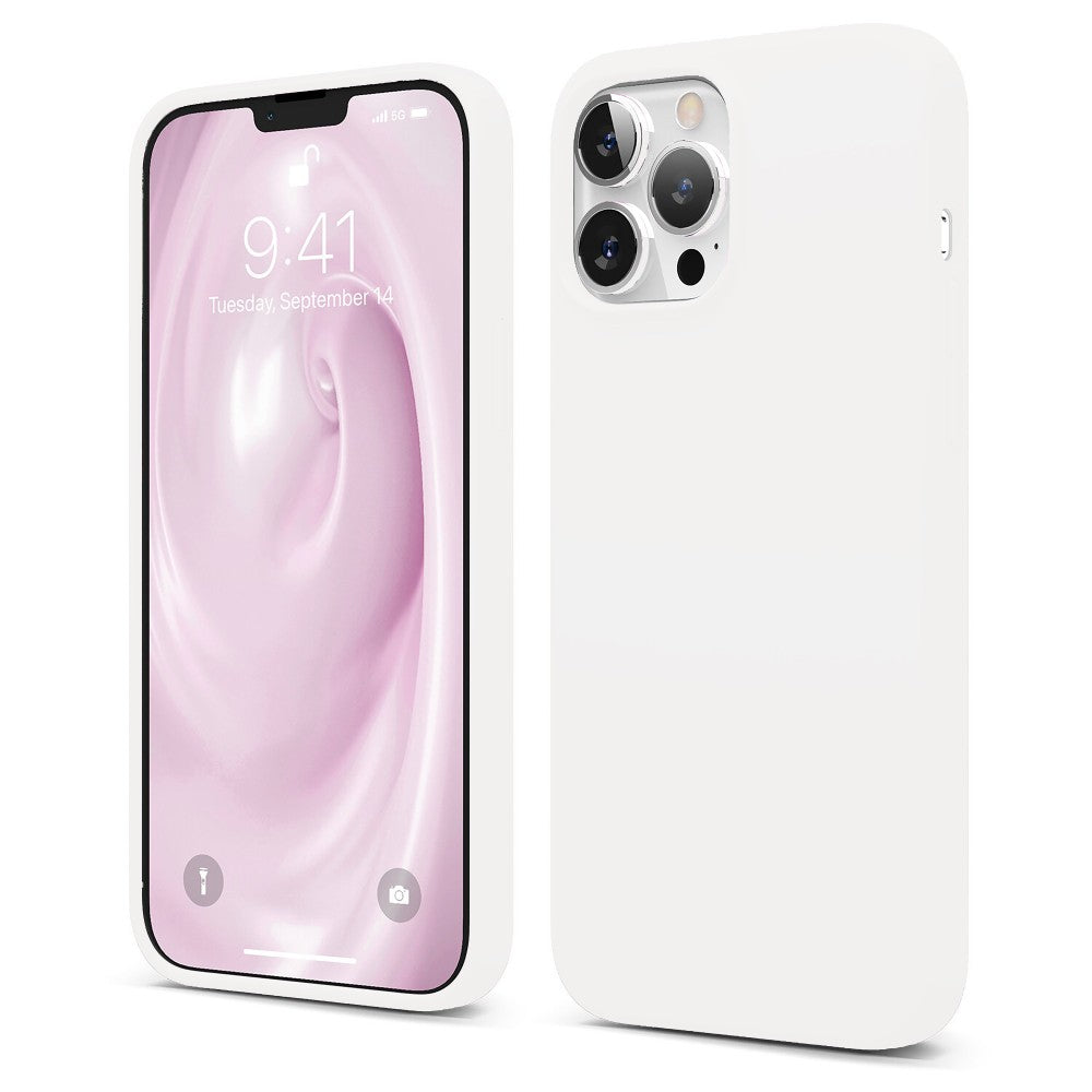Husa Soft Silicone - iPhone 13 Pro Max - Alb