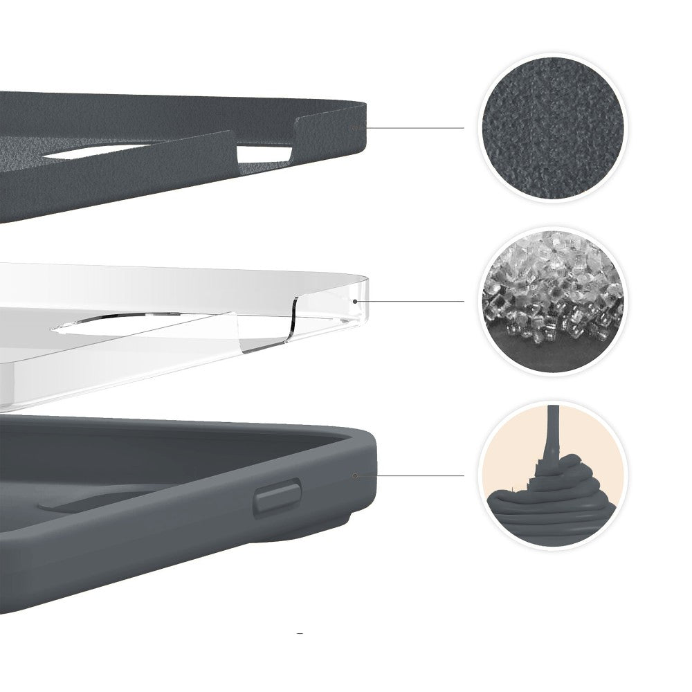 Husa Soft Silicone - iPhone 13 Pro Max - Dark Gray