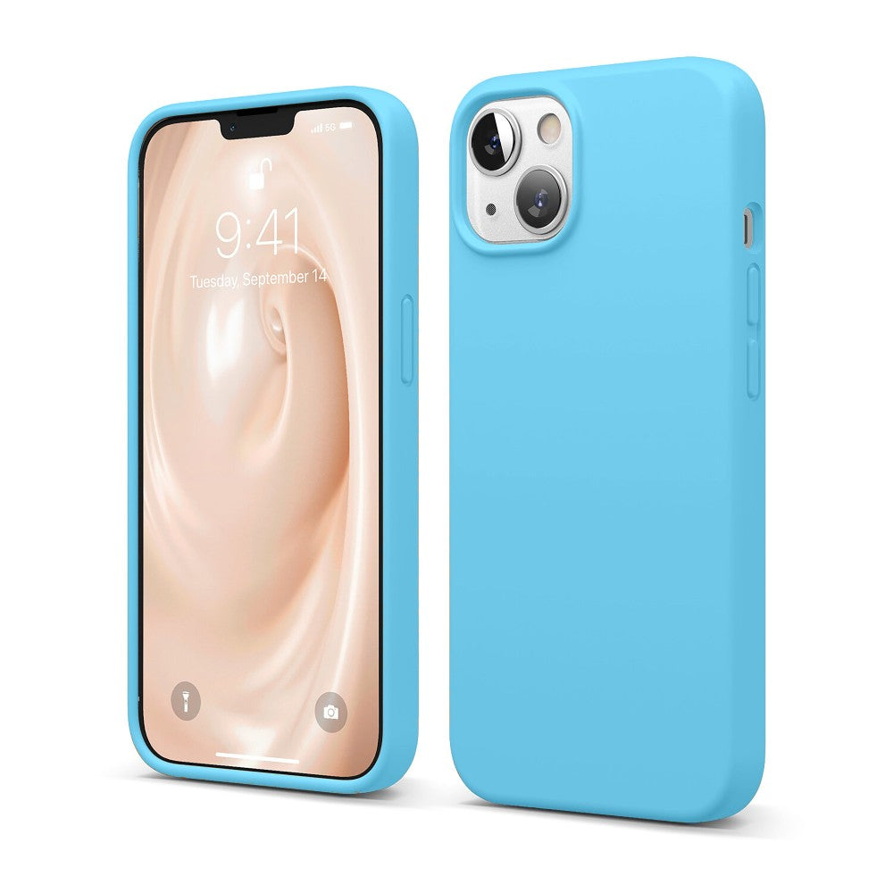 Husa Soft Silicone - iPhone 13 - Acid Blue