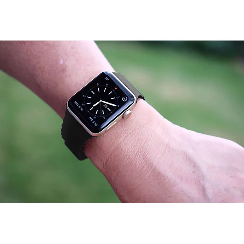Curea Leather Loop Heritage - Apple Watch 1/2/3/4/5/6/7/8/9/SE - 38/40/41 MM - Black