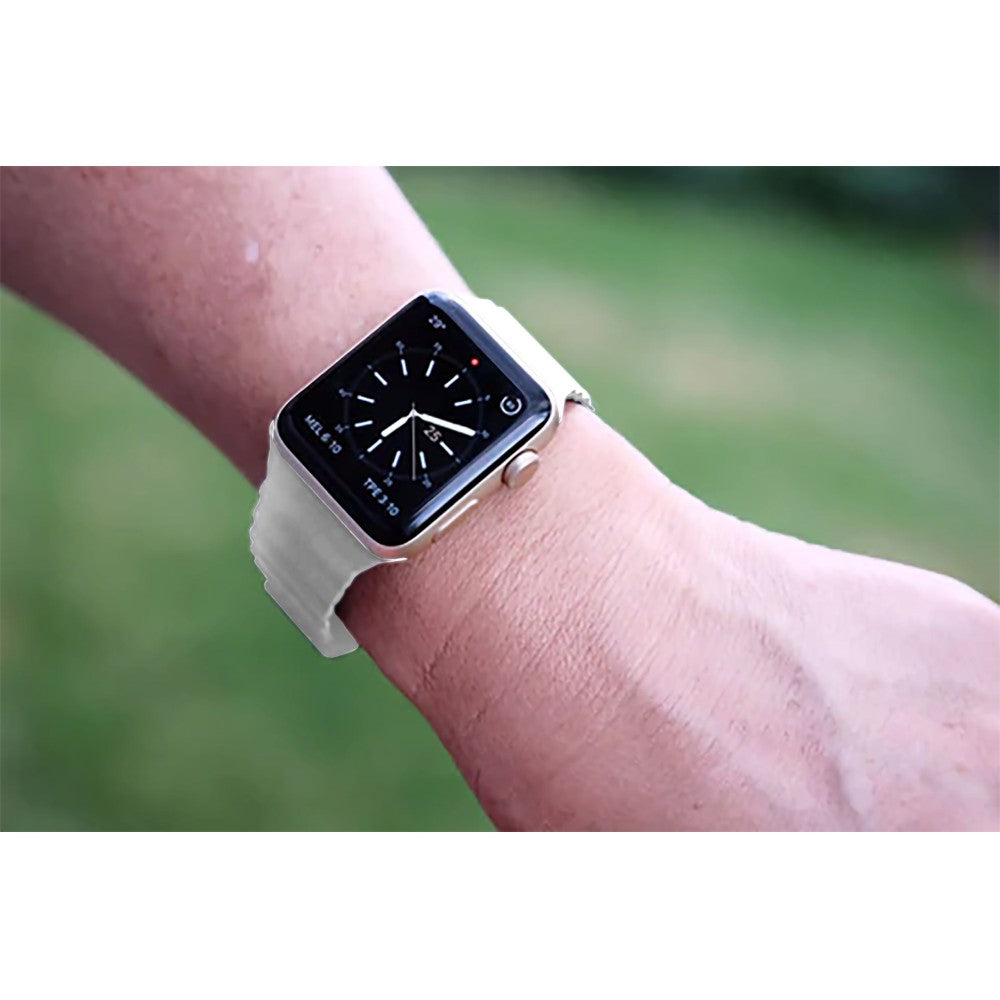 Curea Leather Loop Heritage - Apple Watch 1/2/3/4/5/6/7/8/9/SE/Ultra 1/Ultra 2 - 42/44/45/49 MM - White