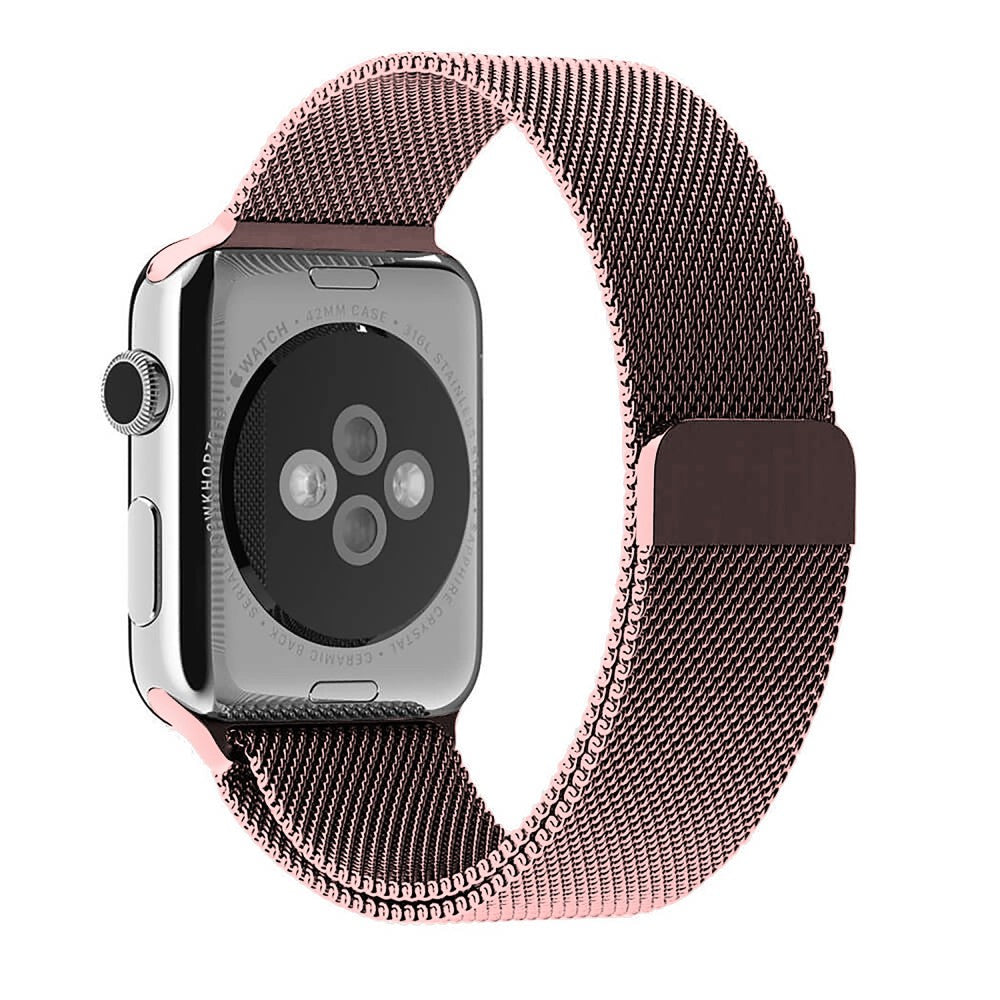 Curea Milanese Classic - Apple Watch 1/2/3/4/5/6/7/8/9/SE/Ultra 1/Ultra 2 - 42/44/45/49 MM - Rose Pink