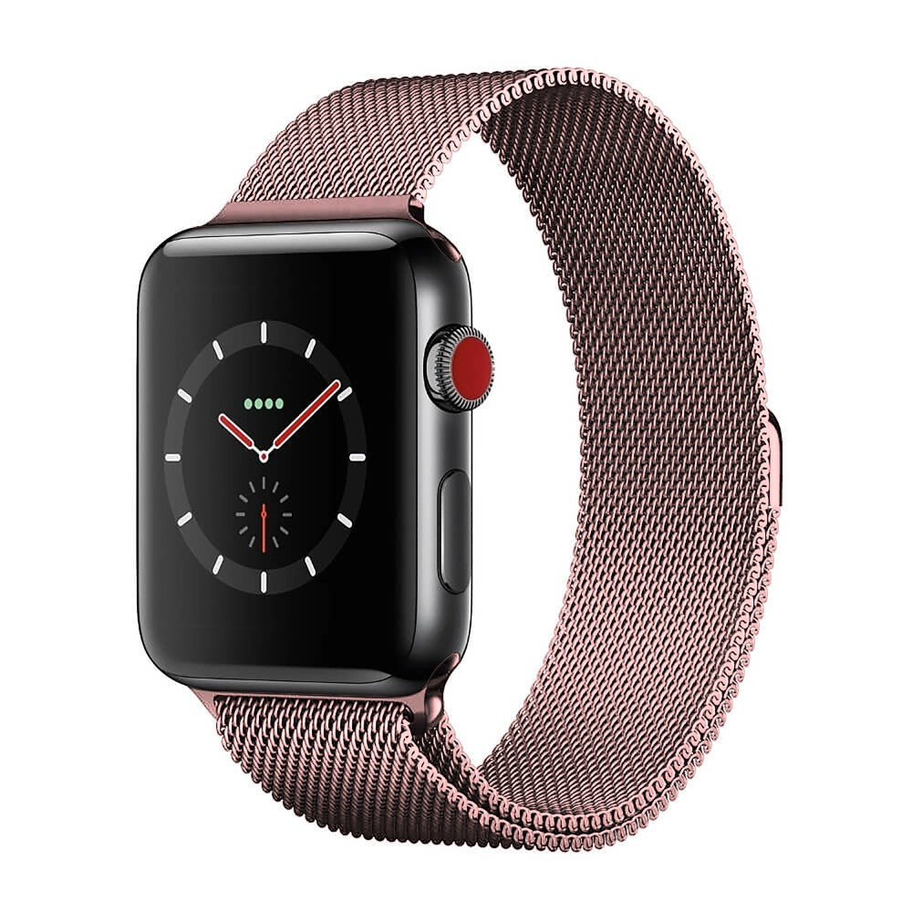 Curea Milanese Classic - Apple Watch 1/2/3/4/5/6/7/8/9/SE/Ultra 1/Ultra 2 - 42/44/45/49 MM - Rose Pink