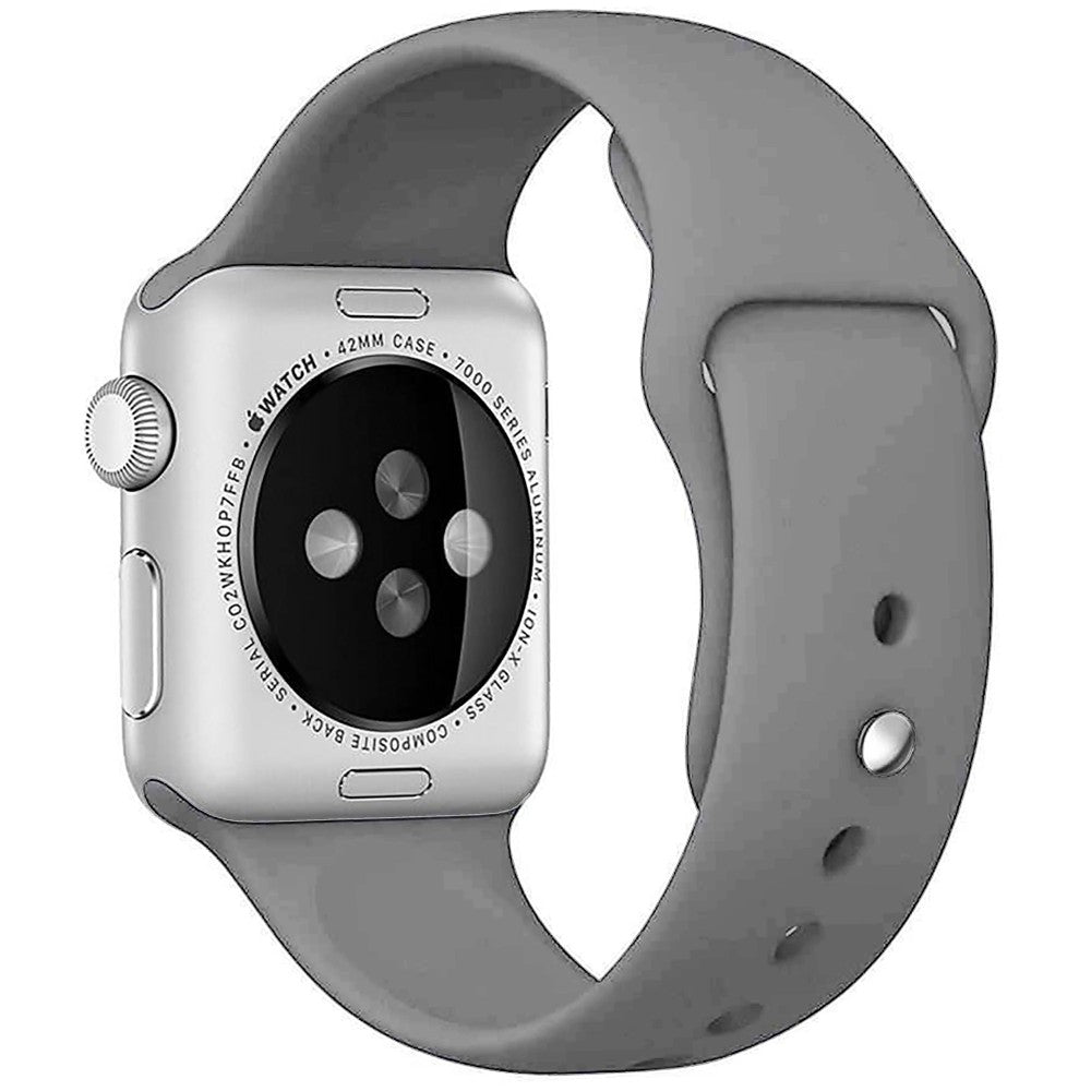 Curea Silicone Sport - Apple Watch 1/2/3/4/5/6/7/8/9/SE/Ultra 1/Ultra 2 - 42/44/45/49 MM - S/M - Gray