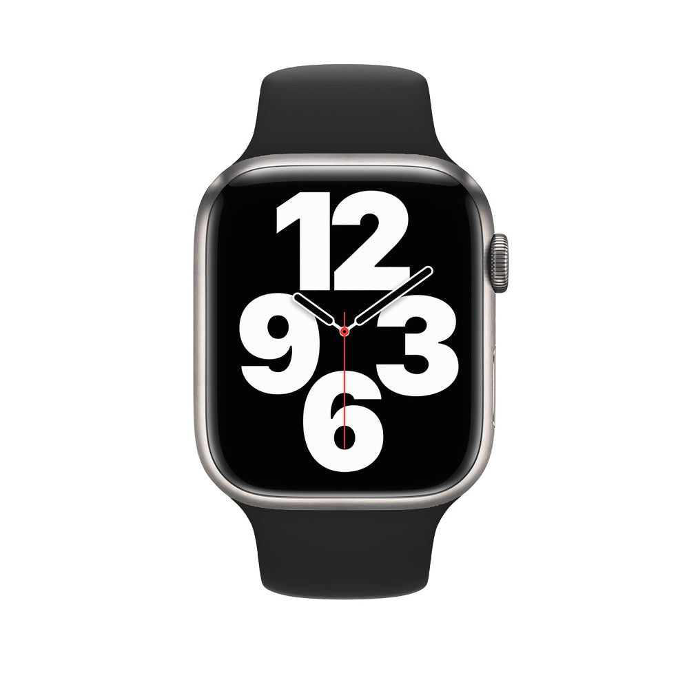 Curea Silicone Sport - Apple Watch 1/2/3/4/5/6/7/8/9/SE/Ultra 1/Ultra 2 - 42/44/45/49 MM - S/M - Black