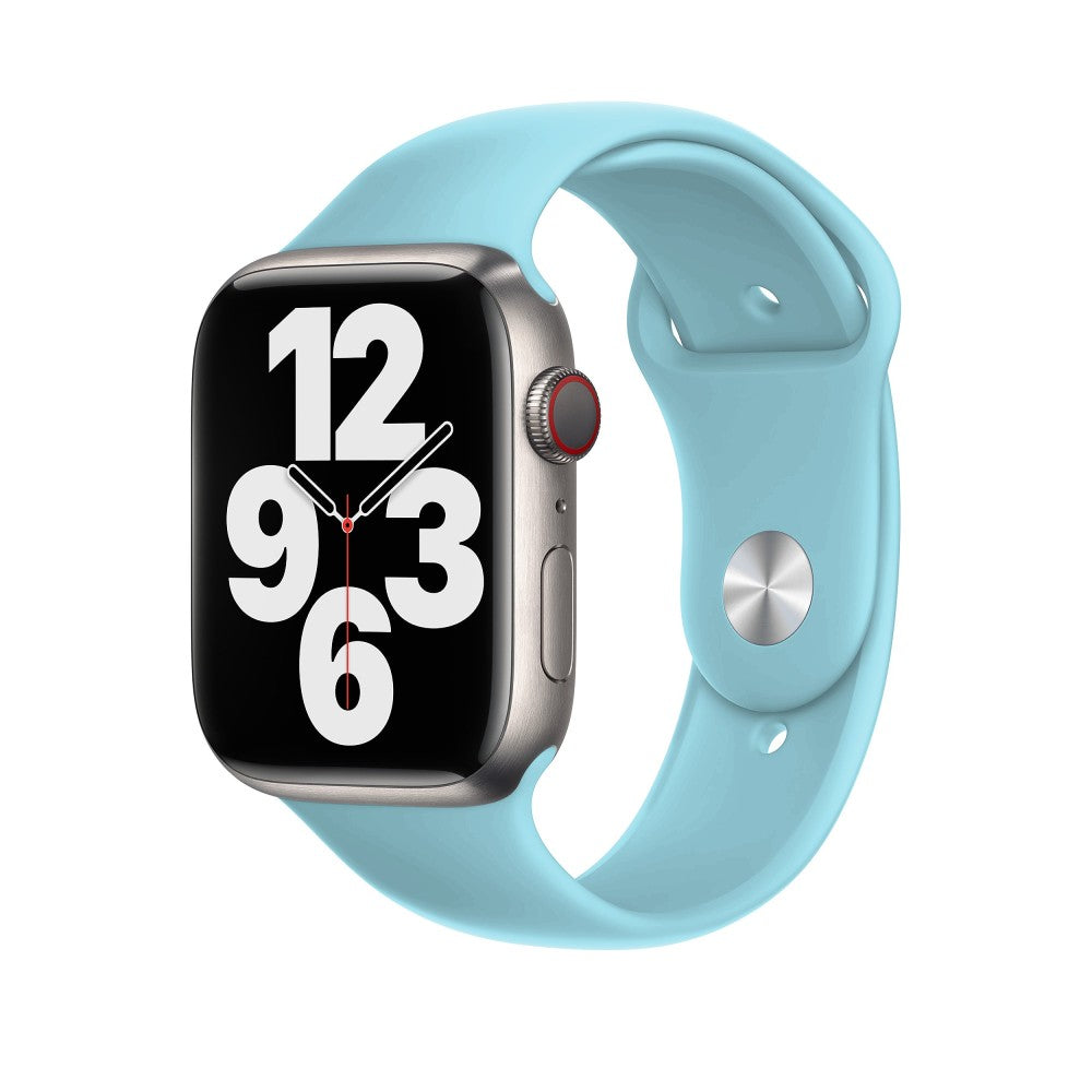 Curea Silicone Sport - Apple Watch 1/2/3/4/5/6/7/8/9/SE/Ultra 1/Ultra 2 - 42/44/45/49 MM - S/M - Baby Blue