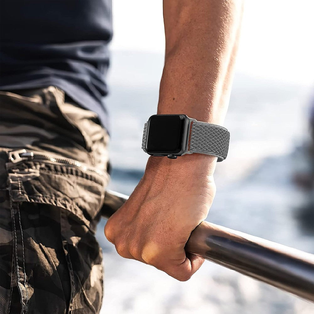 Curea Nylon Classic - Apple Watch 1/2/3/4/5/6/7/8/9/SE/Ultra 1/Ultra 2 - 42/44/45/49 MM - Gray