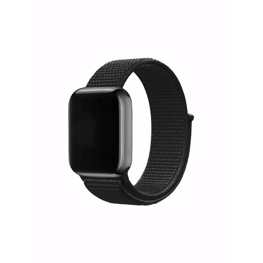 Curea Nylon Classic - Apple Watch 1/2/3/4/5/6/7/8/9/SE/Ultra 1/Ultra 2 - 42/44/45/49 MM - Full Black