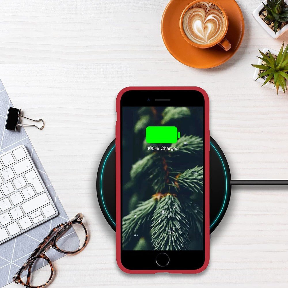 Husa Soft Silicone - iPhone 7/8/SE2 - Light Red