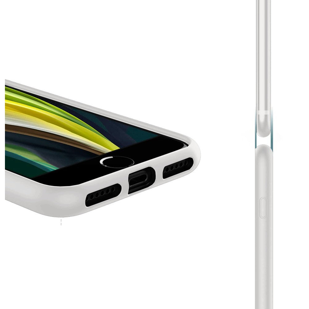 Husa Soft Silicone - iPhone 7 Plus/8 Plus - Alb