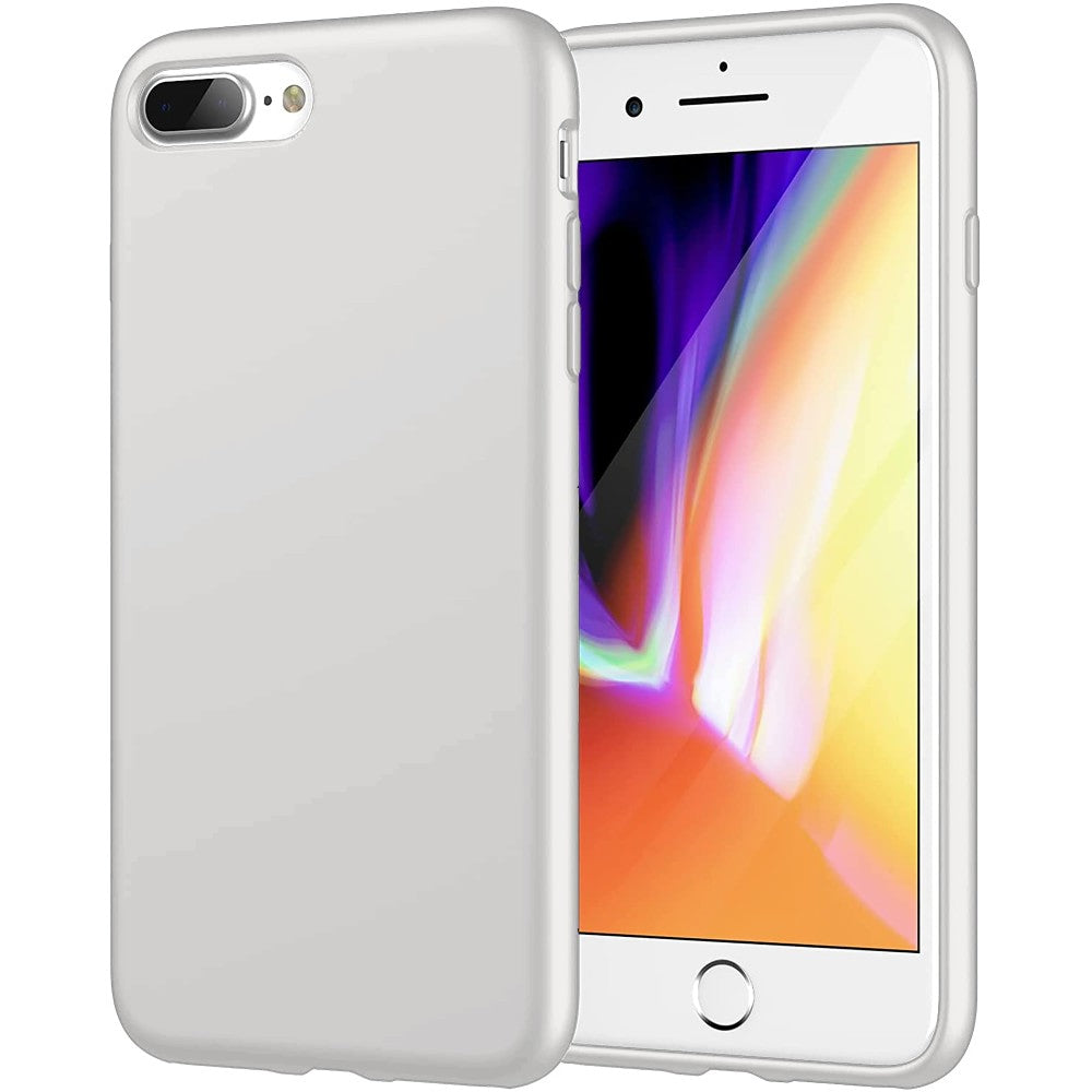 Husa Soft Silicone - iPhone 7 Plus/8 Plus - Alb
