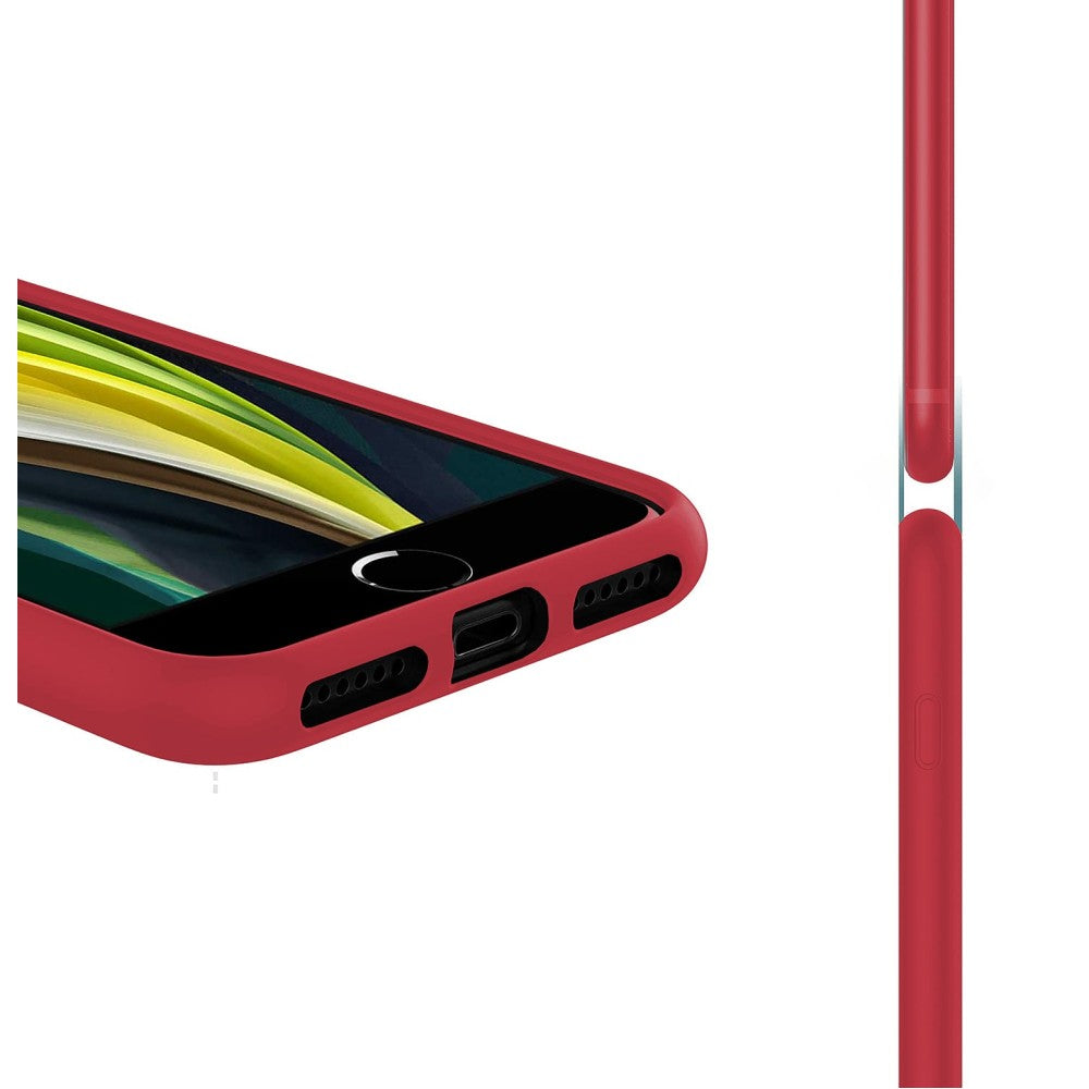 Husa Soft Silicone - iPhone X/XS - Light Red