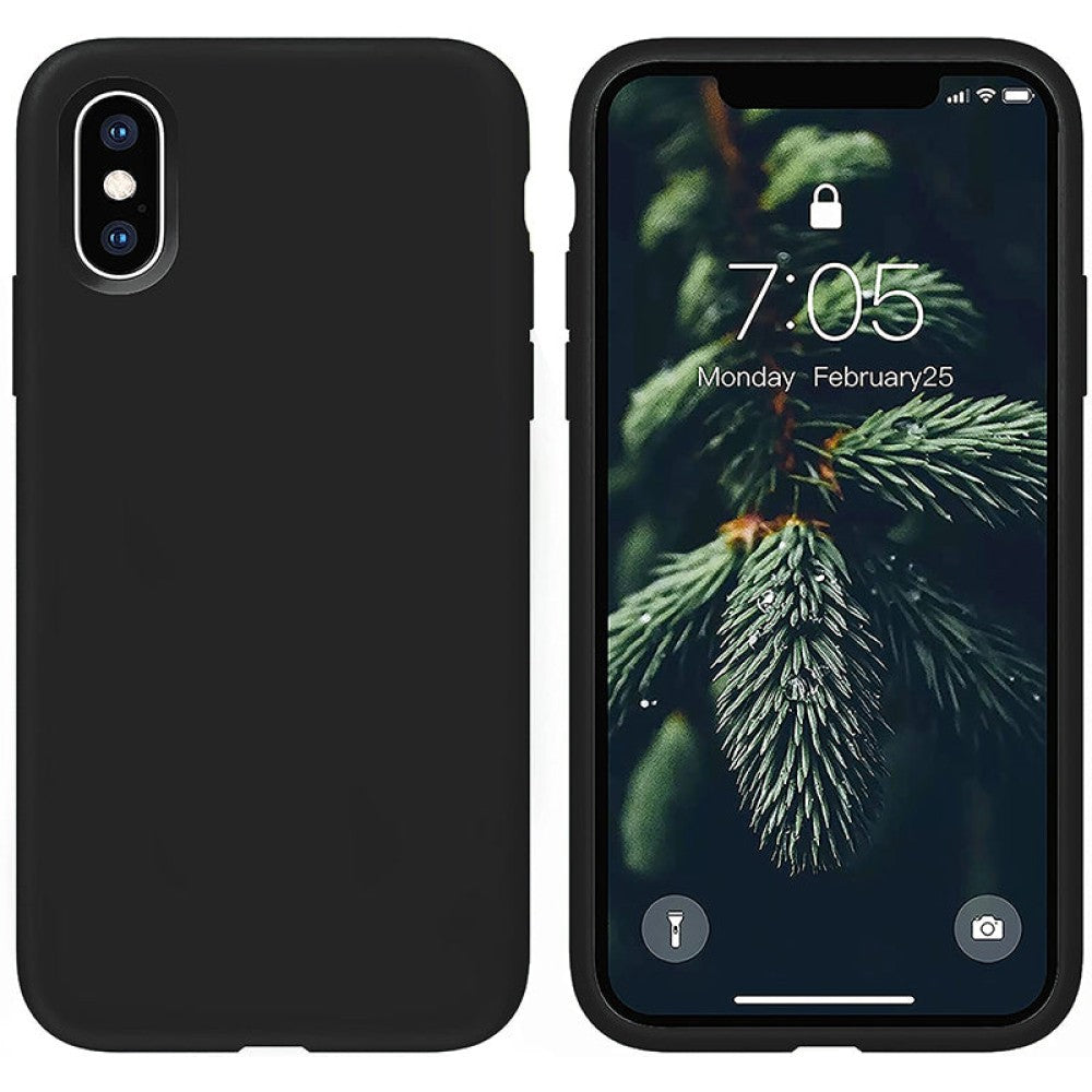 Husa Soft Silicone - iPhone X/XS - Negru