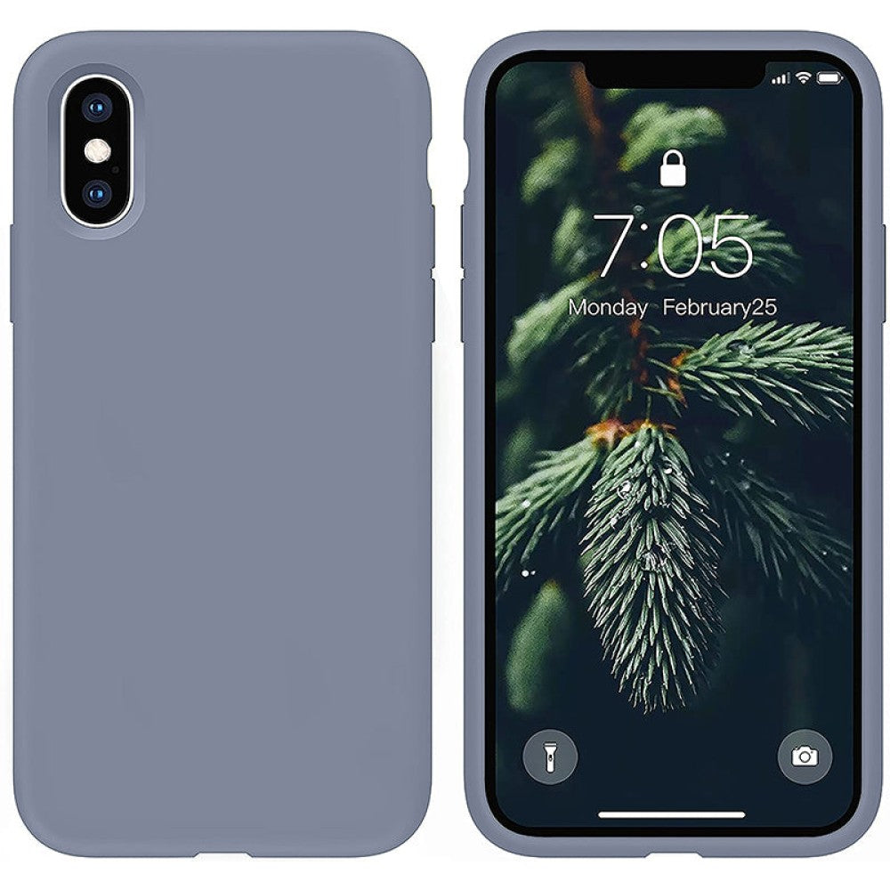 Husa Soft Silicone - iPhone X/XS - Slate Gray
