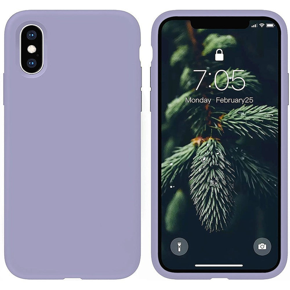 Husa Soft Silicone - iPhone X/XS - Light Lilac