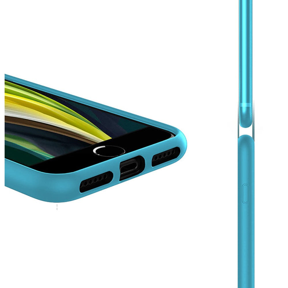 Husa Soft Silicone - iPhone X/XS - Acid Blue