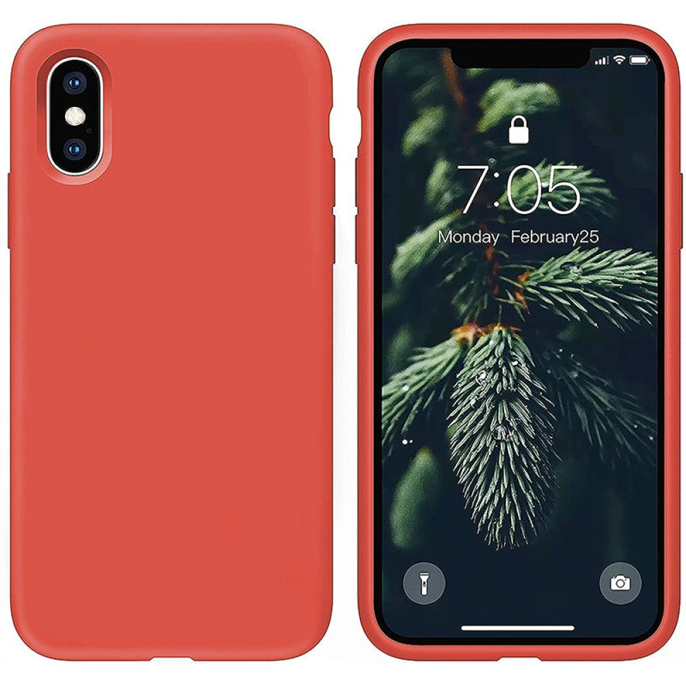 Husa Soft Silicone - iPhone X/XS - Orange
