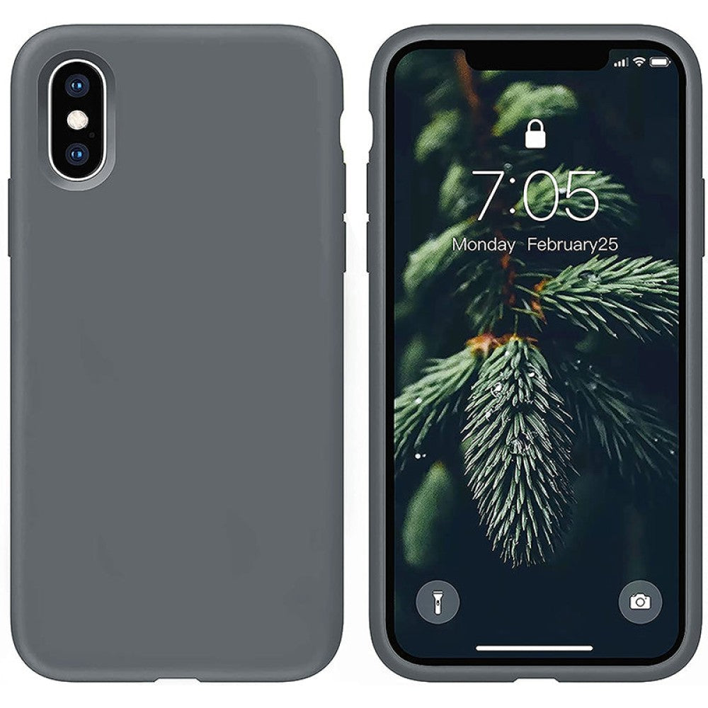 Husa Soft Silicone - iPhone X/XS - Dark Gray